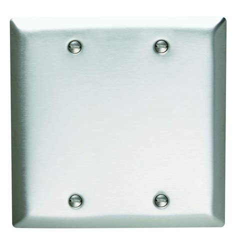 2 gang metal wall plate